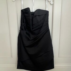 Elegant Black Strapless Dress - David’s Bridal size 2 LBD